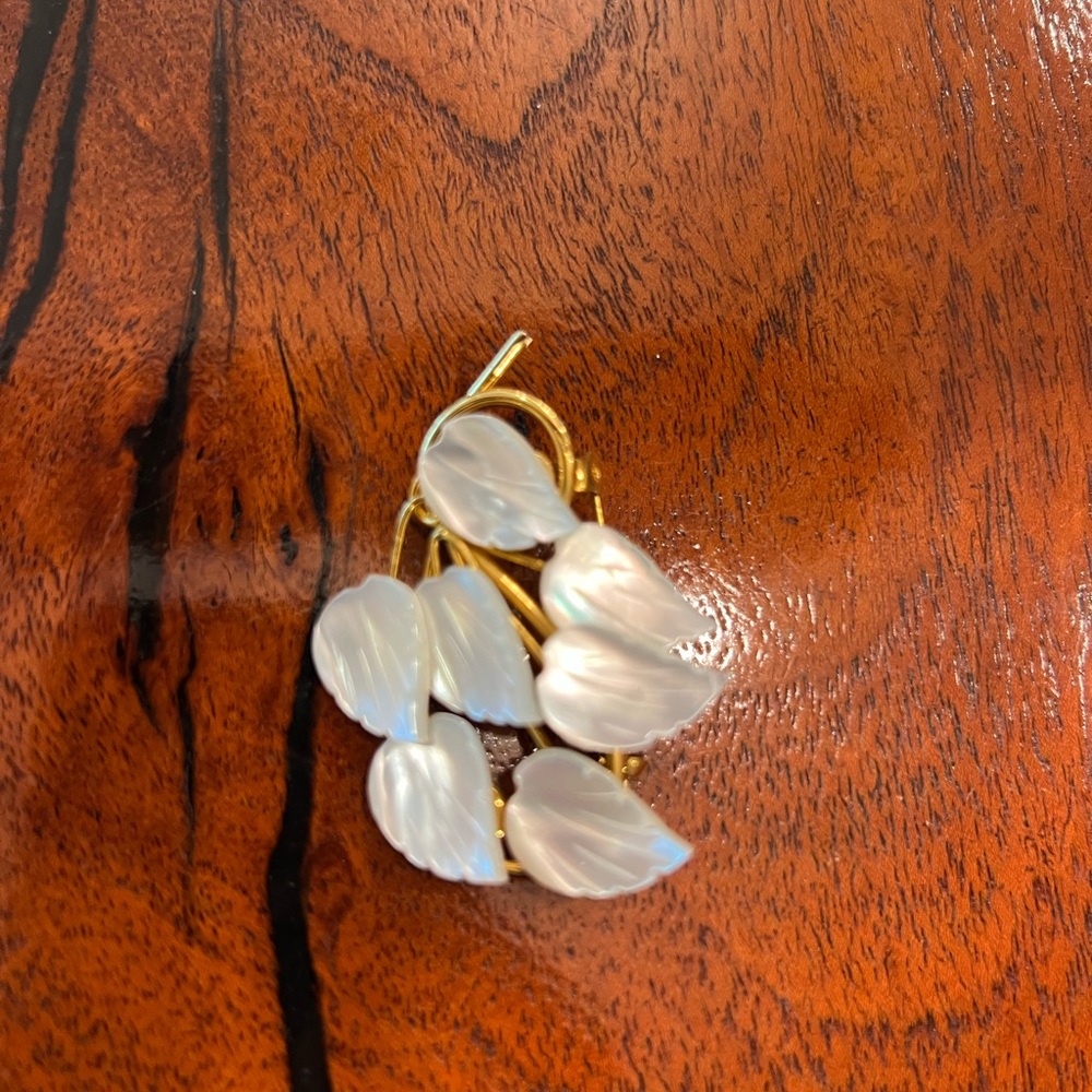 Elegant Brooch with leaf design